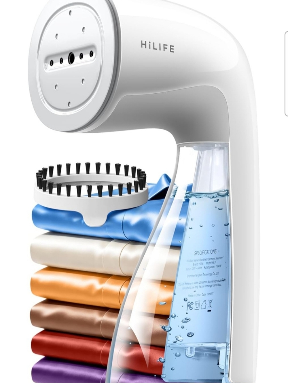 HiLife Handheld Garment Steamer in White